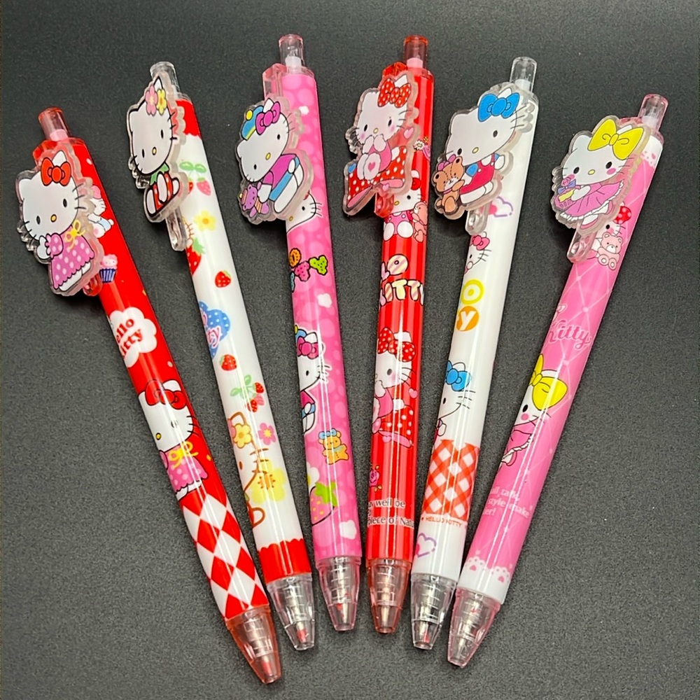 Set of 6 Hello Kitty Pens